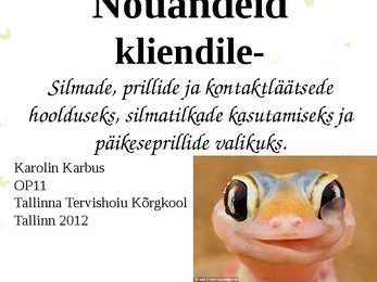 Nõuandeid kliendile