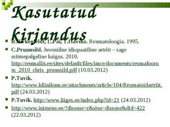 Reumaoidartriit #16