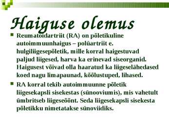 Reumaoidartriit #3