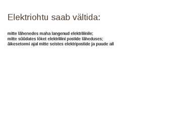 Elektriohutus Kaitsmete tööpõhimõte #2