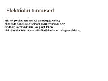 Elektriohutus Kaitsmete tööpõhimõte #5
