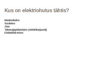 Elektriohutus Kaitsmete tööpõhimõte #6