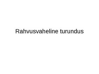 Rahvusvaheline turundus