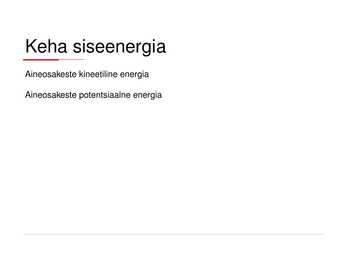 Siseenergia #8