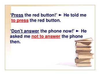 Reported speech presentation #19