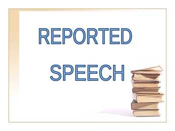Reported speech presentation
