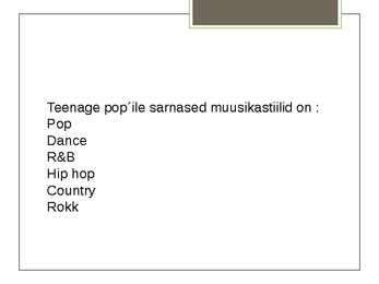 Teenage pop #3