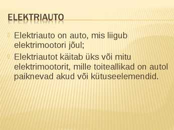 Elektriauto #2