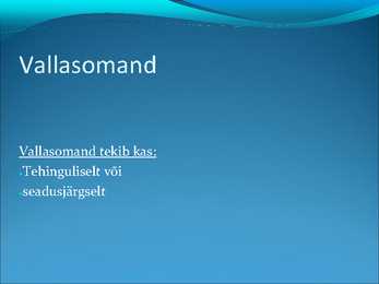 Asjaõigus- slaidid II #2