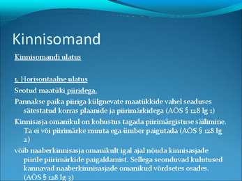 Asjaõigus- slaidid II #25
