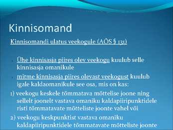 Asjaõigus- slaidid II #26