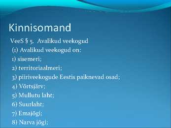 Asjaõigus- slaidid II #29