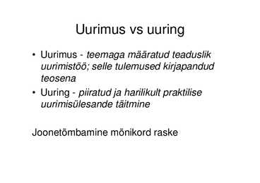 Sotsiaaluurimisega seotud üldmõisted #2