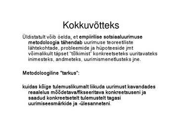 Sotsiaaluurimisega seotud üldmõisted #11