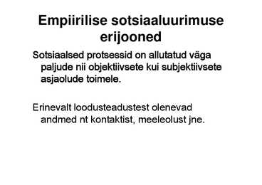Sotsiaaluurimisega seotud üldmõisted #6