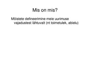 Uurimuse plaan #7