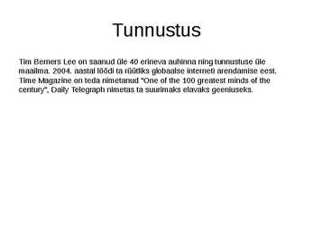 Arvutimaailma tegija Tim Berners-Lee #8