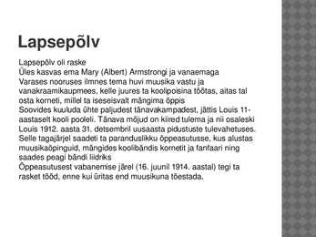 Louis Armstrong #3