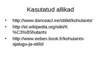 KÕHUTANTS #9