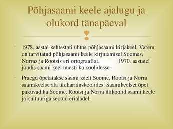 Saami keeled #6
