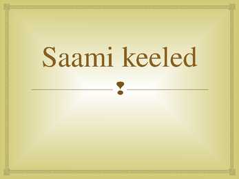 Saami keeled