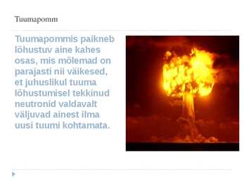 Tuumareaktsioonid #5
