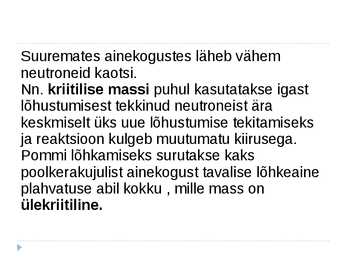 Tuumareaktsioonid #6