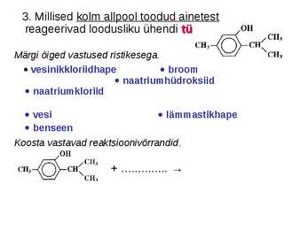 AREENID EHK AROMAATSED ÜHENDID #28