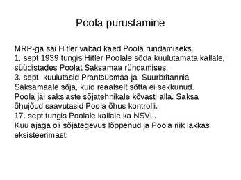 Teine maailmasõda esitlus #2