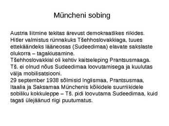 Teine maailmasõda - Sammhaaval uue sõjani #8