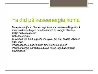 Päikeseenergia #7