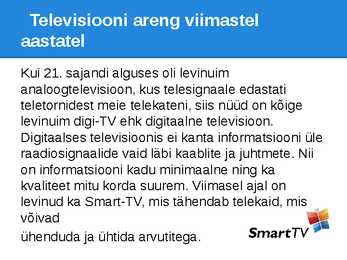 Televisiooni Ajalugu - Esitlus #13