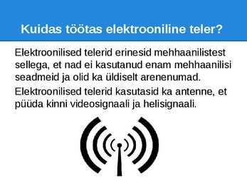 Televisiooni Ajalugu - Esitlus #5