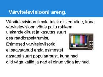 Televisiooni Ajalugu - Esitlus #9