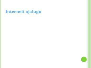 Arvutid ja Internet #5