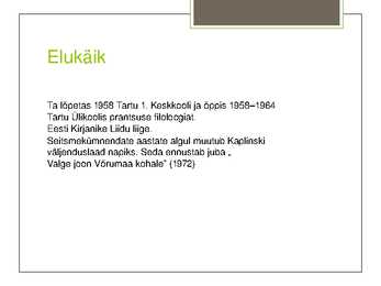 Jaan Kaplinski #4