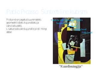 KUBISM - P Picasso- #7