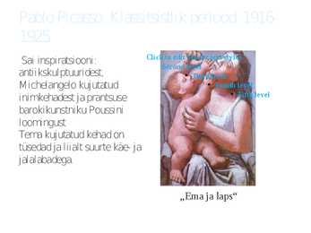 KUBISM - P Picasso- #8