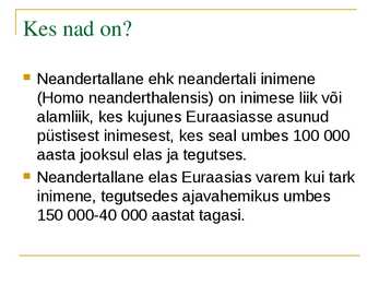 Neandertallased #2