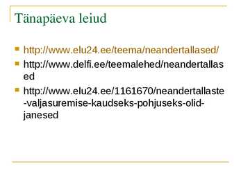 Neandertallased #6