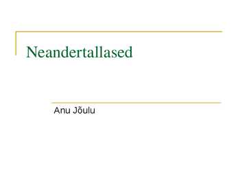 Neandertallased