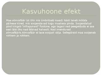 Soojusnähtused kasvuhoones #8
