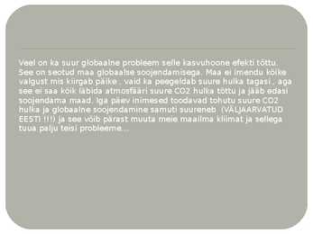 Soojusnähtused kasvuhoones #9