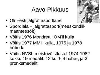 Eesti olümpiavõitjad #12
