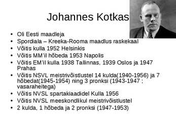 Eesti olümpiavõitjad #7