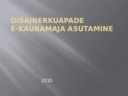 Disainerkaupade e-kaubamaja asutamine