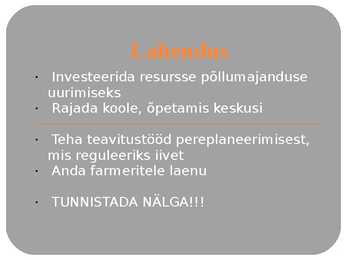 Inimkond-kes vajab enam toitu #9