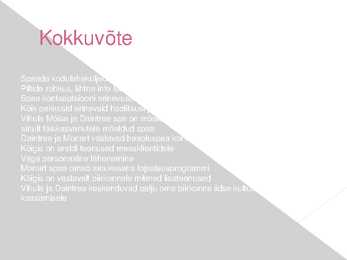 KOLME ÖKO-SPAA VÕRDLUS #12
