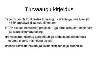 Firesheep-iga kaasnevad turvariskid #4
