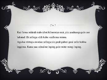 Töölepingu seadus #5